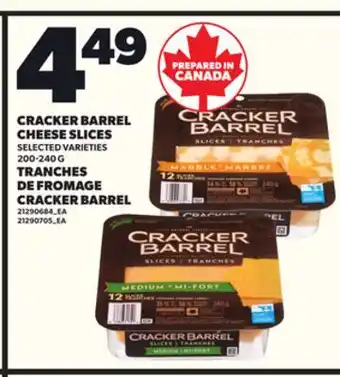 Independent Grocer CRACKER BARREL CHEESE SLICES, 200-240 G offer