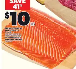Independent Grocer FRESH STEELHEAD TROUT FILLETS offer