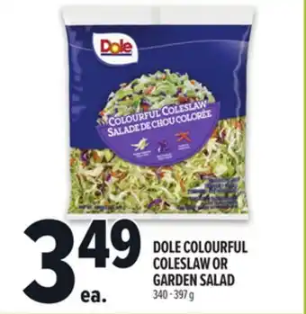Metro DOLE COLOURFUL COLESLAW OR GARDEN SALAD offer