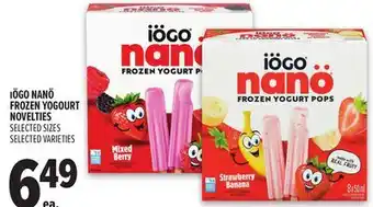 Metro IÖGO NANÖ FROZEN YOGOURT NOVELTIES offer