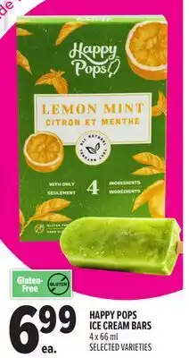 Metro HAPPY POPS ICE CREAM BARS offer