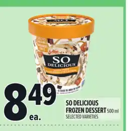 Metro SO DELICIOUS FROZEN DESSERT offer