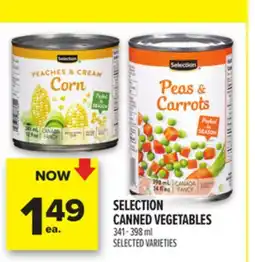 Metro SELECTION CANNED VEGETABLES offer