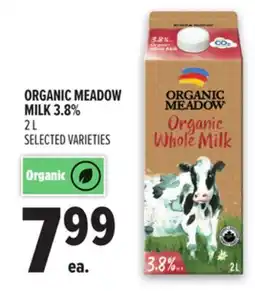 Metro ORGANIC MEADOW MILK offer