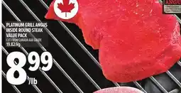 Metro PLATINUM GRILL ANGUS INSIDE ROUND STEAK VALUE PACK offer