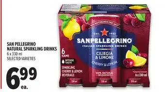 Metro SAN PELLEGRINO NATURAL SPARKLING DRINKS offer