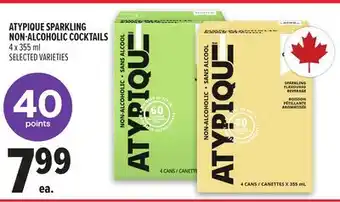Metro ATYPIQUE SPARKLING NON-ALCOHOLIC COCKTAILS offer