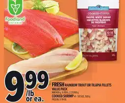 Metro FRESH RAINBOW TROUT OR TILAPIA FILLETS VALUE PACK offer