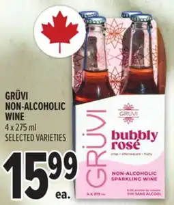 Metro GRÜVI NON-ALCOHOLIC WINE offer