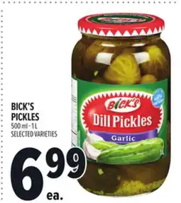 Metro BICK'S PICKLES offer