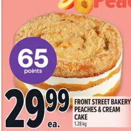 Metro FRONT STREET BAKERY PEACHES & CREAM CAKE offer