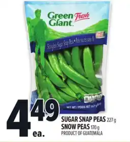 Metro GREEN GIANT SUGAR SNAP PEAS offer