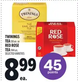 Metro TWININGS TEA offer
