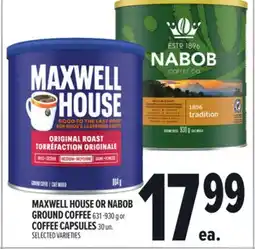 Metro MAXWELL HOUSE OR NABOB GROUND COFFEE offer
