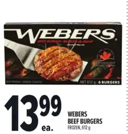 Metro WEBERS BEEF BURGERS offer