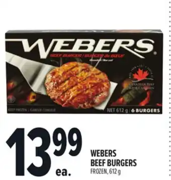 Metro WEBERS BEEF BURGERS offer