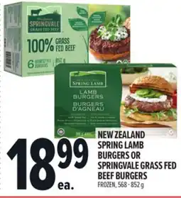 Metro NEW ZEALAND SPRING LAMB BURGERS OR SPRINGVALE GRASS FED BEEF BURGERS offer
