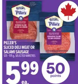 Metro PILLER'S SLICED DELI MEAT OR SALAMI SAUSAGE offer