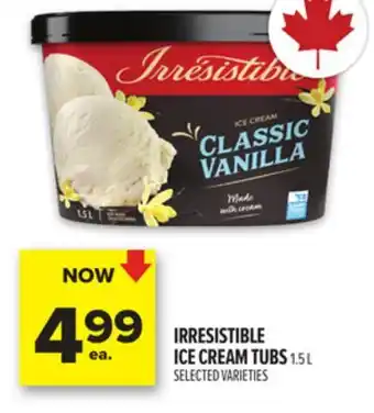Metro IRRESISTIBLE ICE CREAM TUBS offer