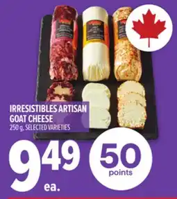 Metro IRRESISTIBLES ARTISAN GOAT CHEESE offer