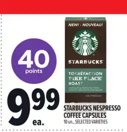 Metro STARBUCKS NESPRESSO COFFEE CAPSULES offer