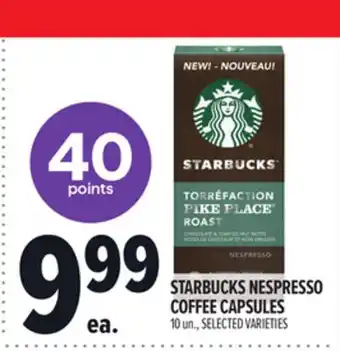 Metro STARBUCKS NESPRESSO COFFEE CAPSULES offer