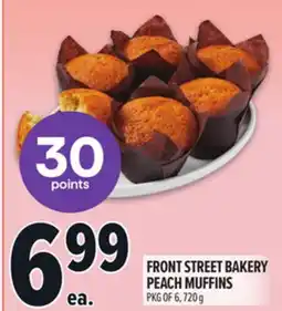 Metro FRONT STREET BAKERY PEACH MUFFINS offer