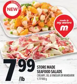 Metro STORE MADE SEAFOOD SALADS offer