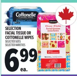 Metro SELECTION FACIAL TISSUE OR COTTONELLE WIPES offer