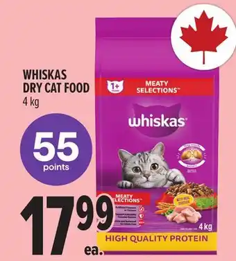 Metro WHISKAS DRY CAT FOOD offer