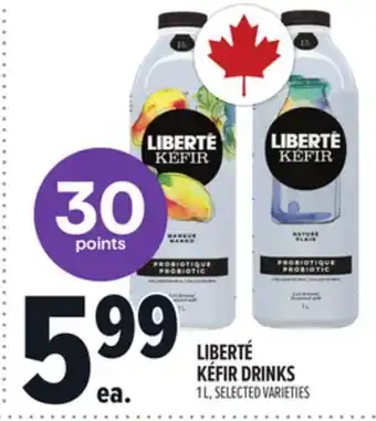 Metro LIBERTÉ KÉFIR DRINKS offer