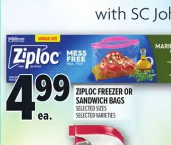 Metro ZIPLOC FREEZER OR SANDWICH BAGS offer