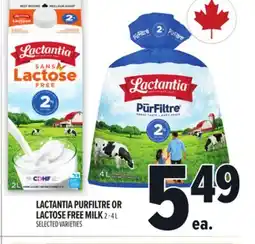 Metro LACTANTIA PURFILTRE OR LACTOSE FREE MILK offer