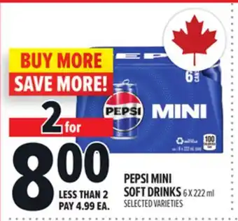 Metro PEPSI MINI SOFT DRINKS offer