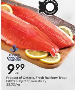 Sobeys Fresh Rainbow Trout Fillets offer