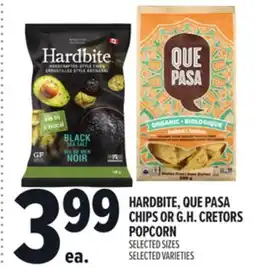 Metro HARDBITE, QUE PASA CHIPS OR G. H. CRETORS POPCORN offer
