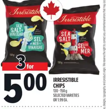 Metro IRRESISTIBLE CHIPS offer