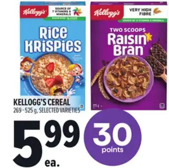 Metro KELLOGG'S CEREAL offer