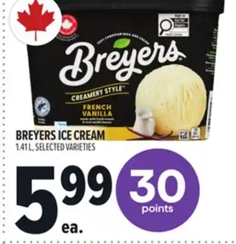Metro BREYERS ICE CREAM offer