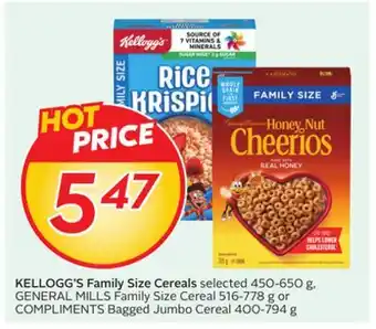 Sobeys KELLOGG'S Family Size Cereals offer