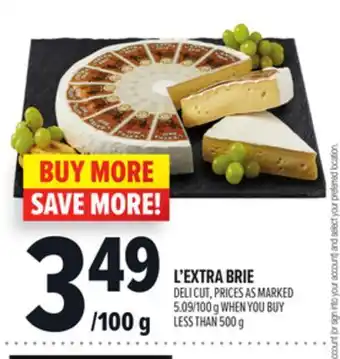 Metro L'EXTRA BRIE offer