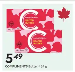 Sobeys COMPLIMENTS Butter offer