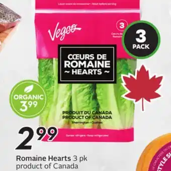 Sobeys Romaine Hearts offer