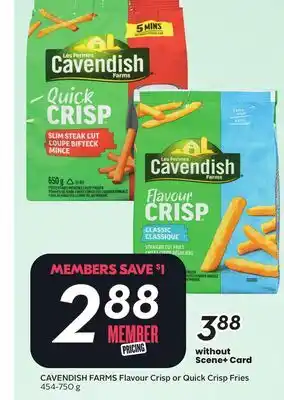 Sobeys CAVENDISH FARMS Flavour Crisp or Quick Crisp Fries offer