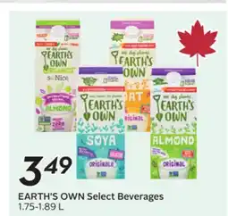 Sobeys EARTH'S OWN Select Beverages offer