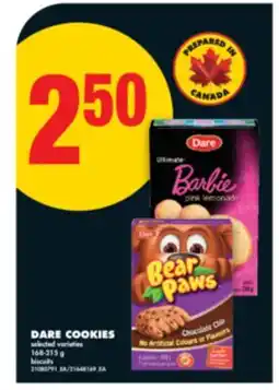 No Frills DARE COOKIES, 168-315 g offer