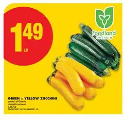 No Frills GREEN or YELLOW ZUCCHINI offer