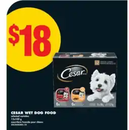No Frills CESAR WET DOG FOOD, 12x100 g offer