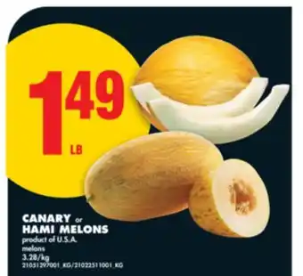 No Frills CANARY or HAMI MELONS offer