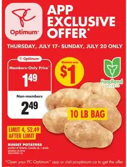 No Frills RUSSET POTATOES, 10 LB BAG offer